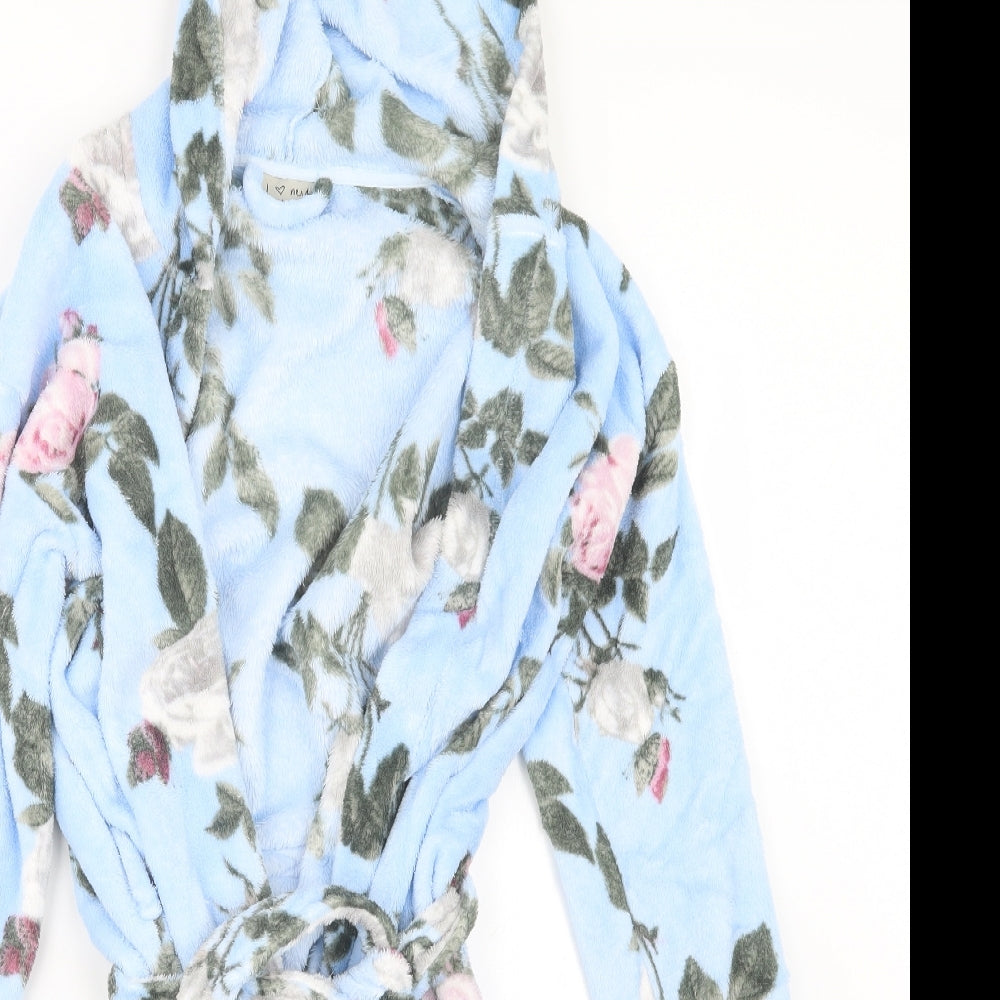 NEXT Girls Blue Floral  Top Robe Size 11-12 Years
