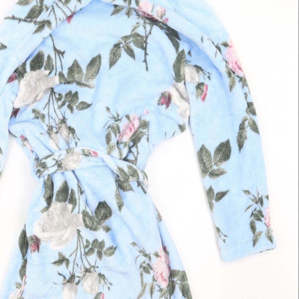 NEXT Girls Blue Floral  Top Robe Size 11-12 Years