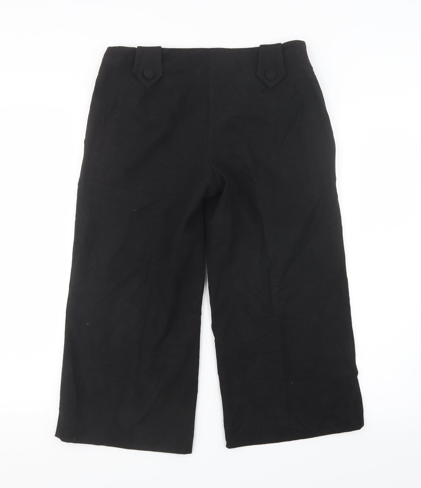 George Womens Black   Cropped Trousers Size 8 L20 in