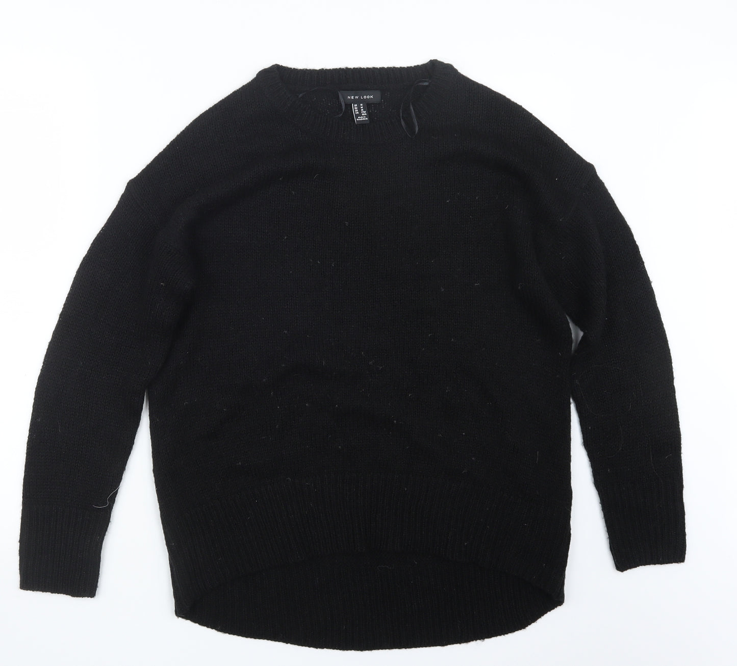 New Look Womens Black  Knit Pullover Jumper Size M