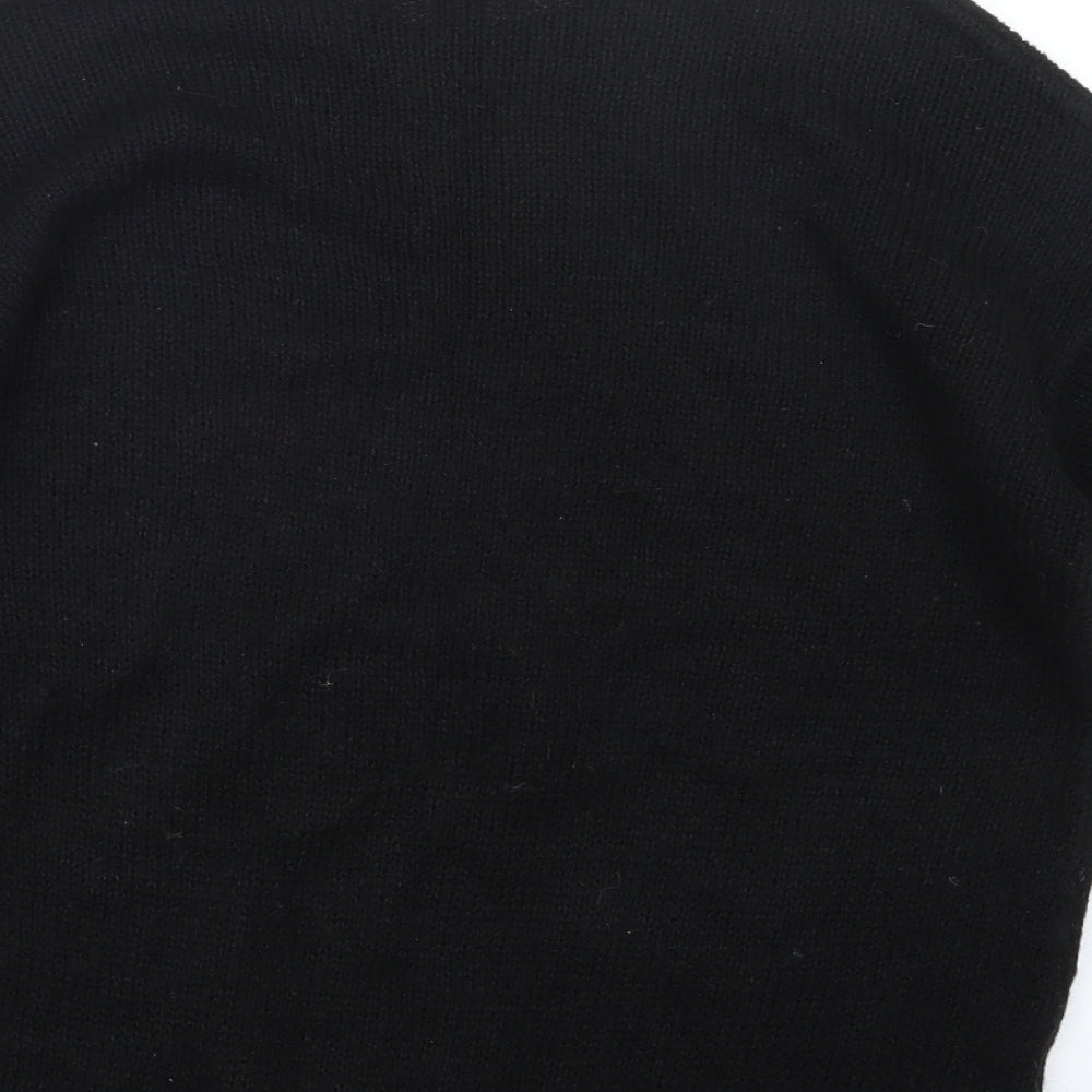 New Look Womens Black  Knit Pullover Jumper Size M