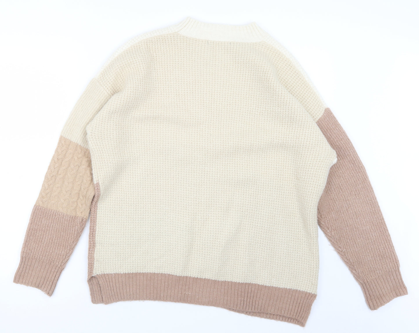 George Womens Beige  Knit Pullover Jumper Size M