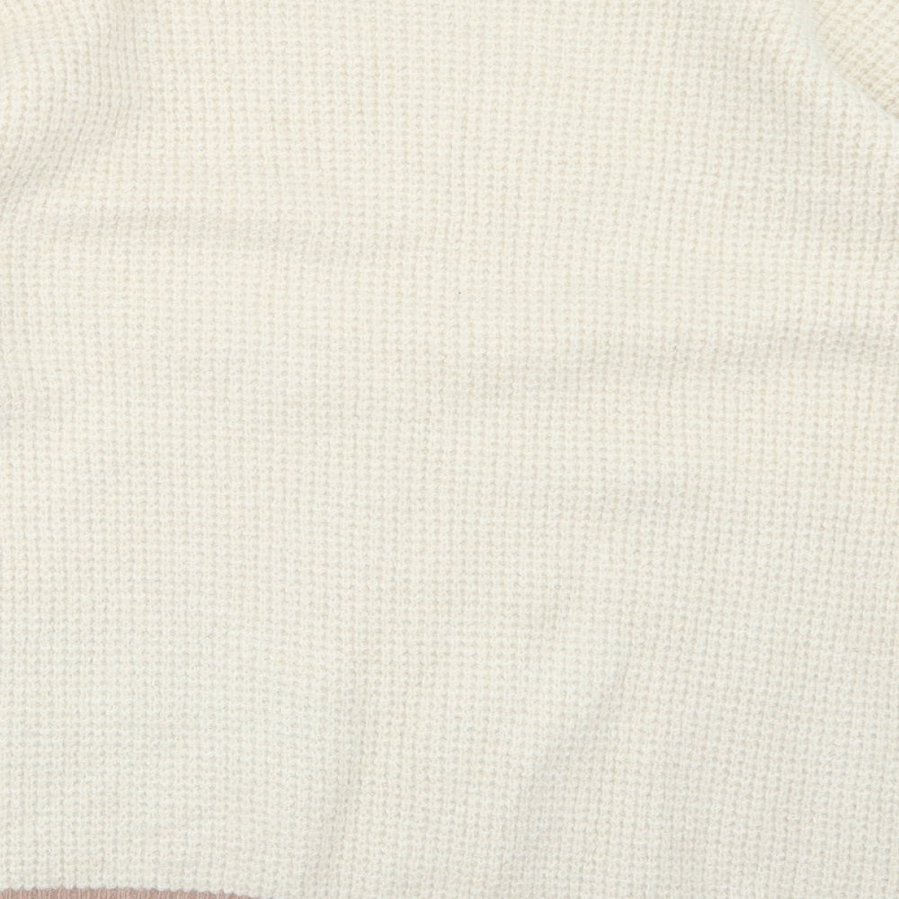 George Womens Beige  Knit Pullover Jumper Size M