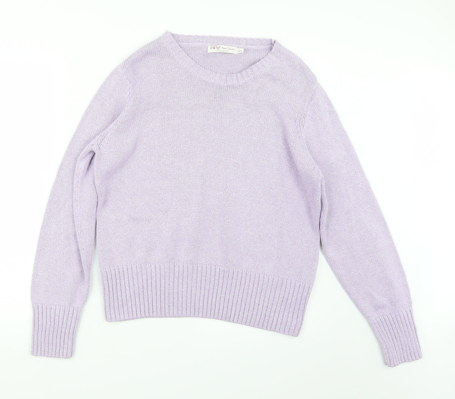 EWM Womens Purple  Knit Pullover Jumper Size 18