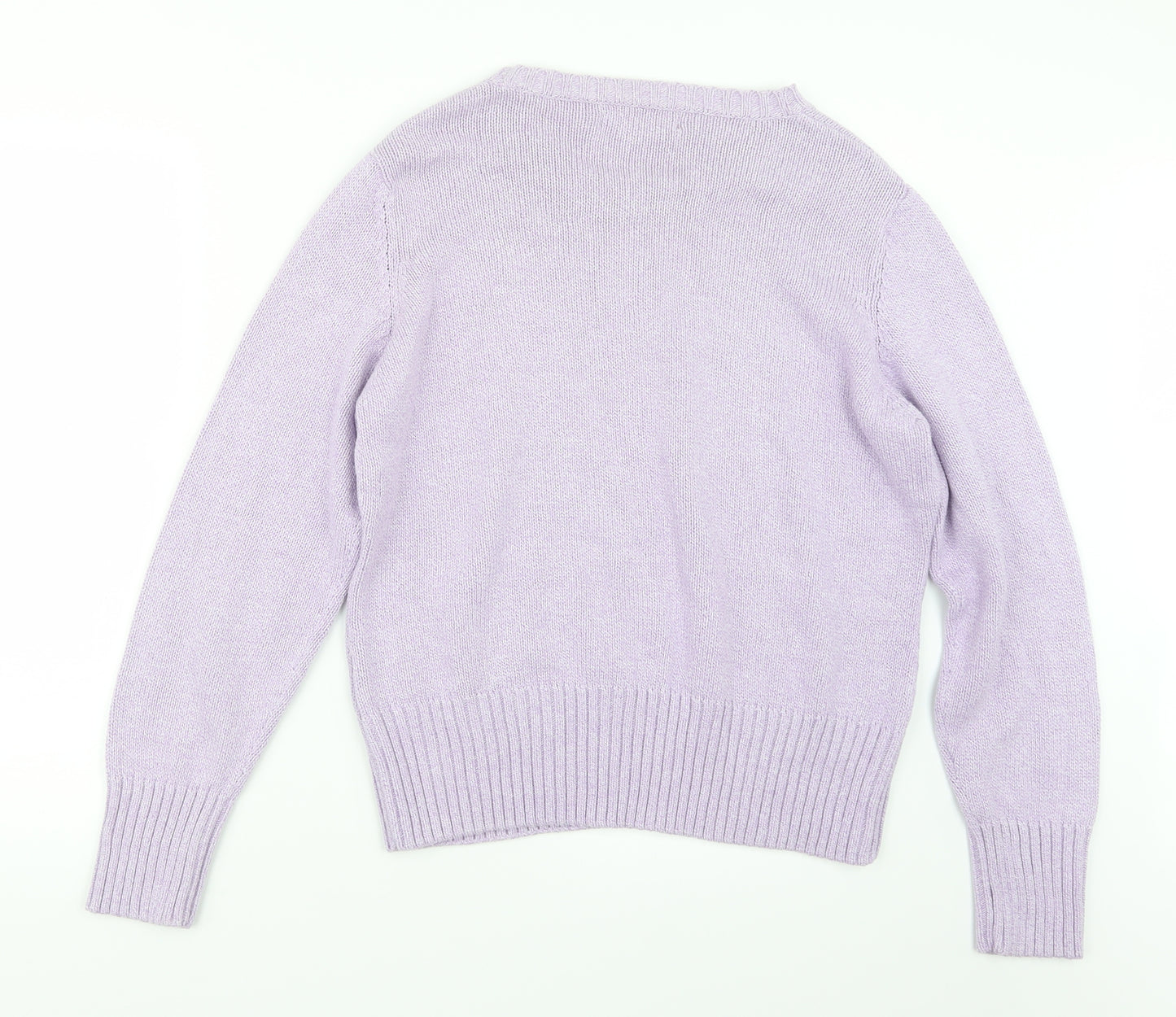 EWM Womens Purple  Knit Pullover Jumper Size 18