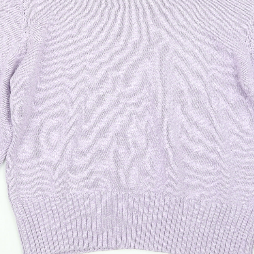 EWM Womens Purple  Knit Pullover Jumper Size 18
