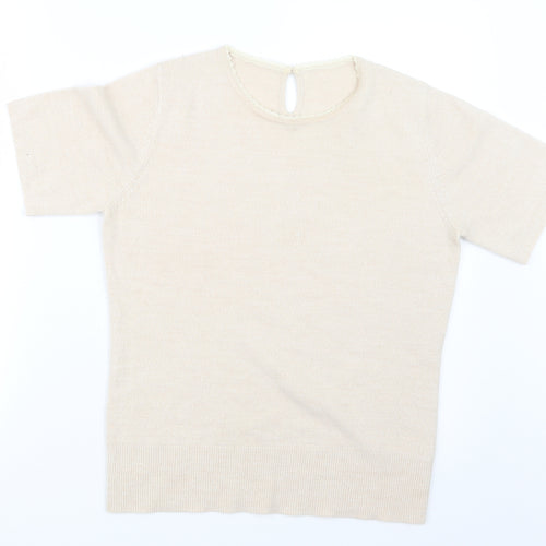 BHS Womens Beige  Knit Pullover Jumper Size 14