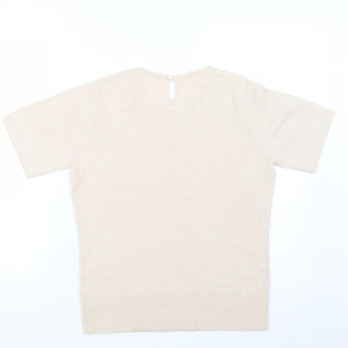 BHS Womens Beige  Knit Pullover Jumper Size 14