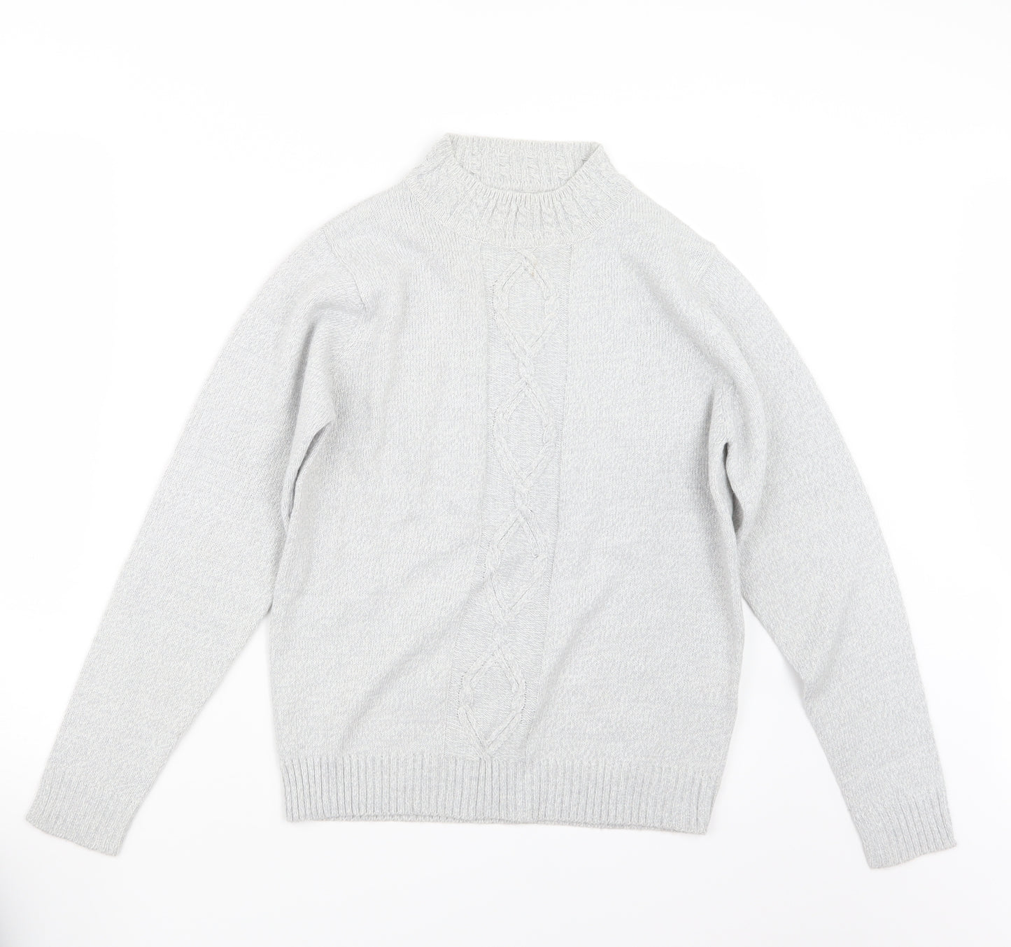EWM Womens Grey  Knit Pullover Jumper Size 10