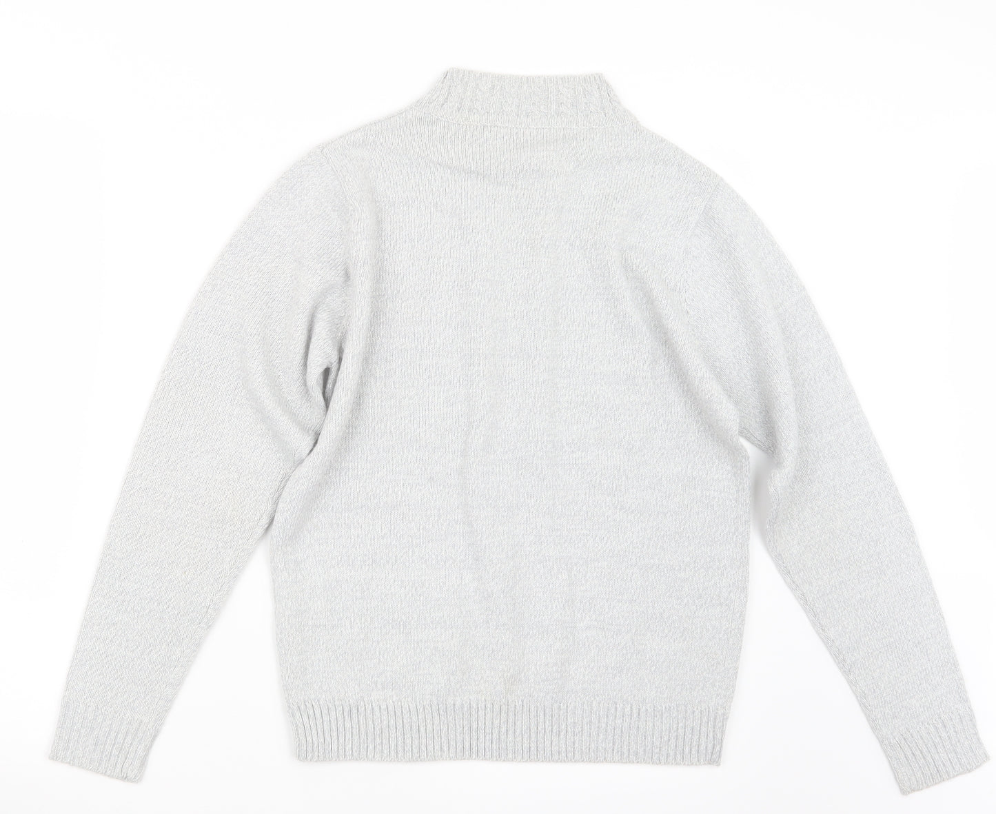 EWM Womens Grey  Knit Pullover Jumper Size 10