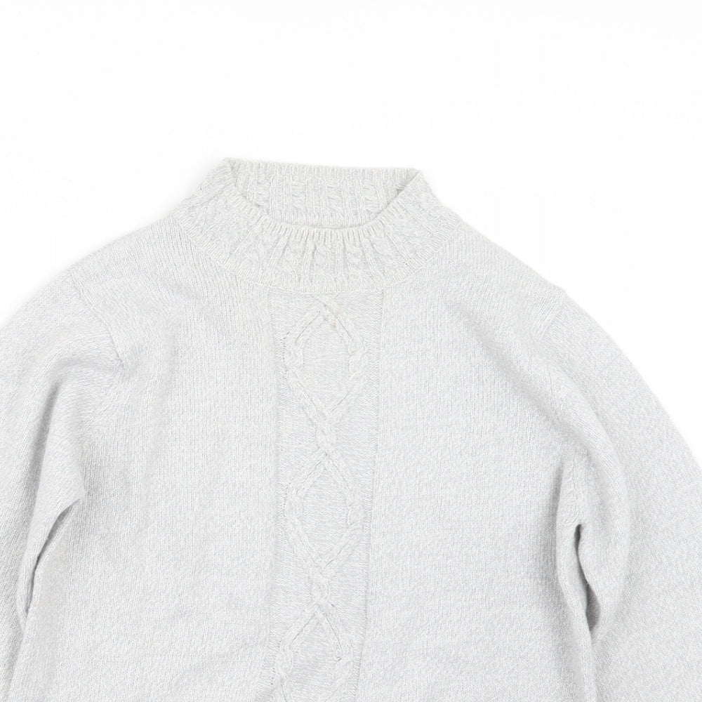 EWM Womens Grey  Knit Pullover Jumper Size 10
