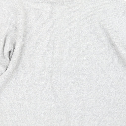 EWM Womens Grey  Knit Pullover Jumper Size 10