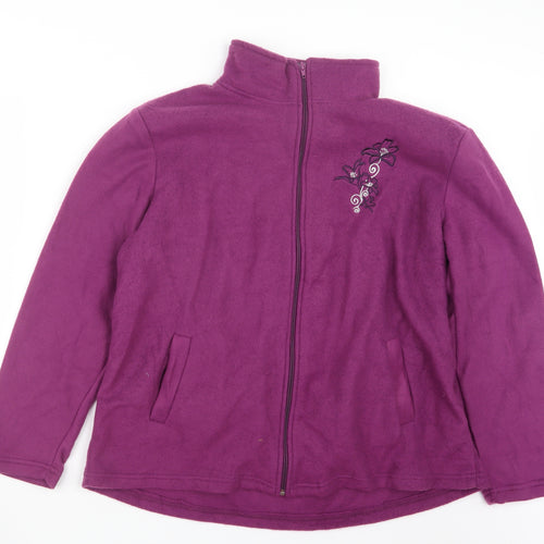 Anne De Lancay Womens Purple   Jacket  Size L