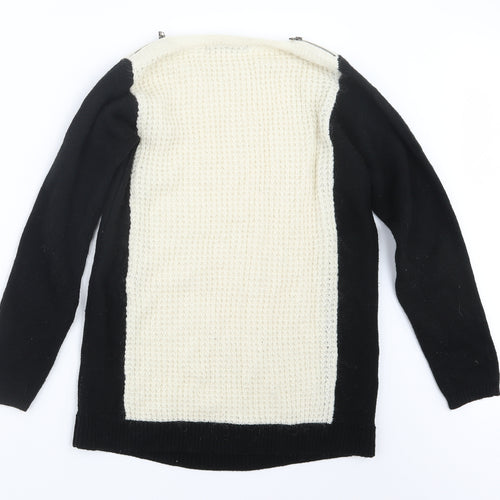 Marks and Spencer Womens Black  Knit Pullover Jumper Size 8