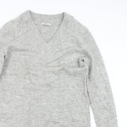 TU Womens Grey  Knit Jumper Dress  Size 8