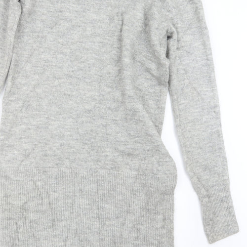 TU Womens Grey  Knit Jumper Dress  Size 8