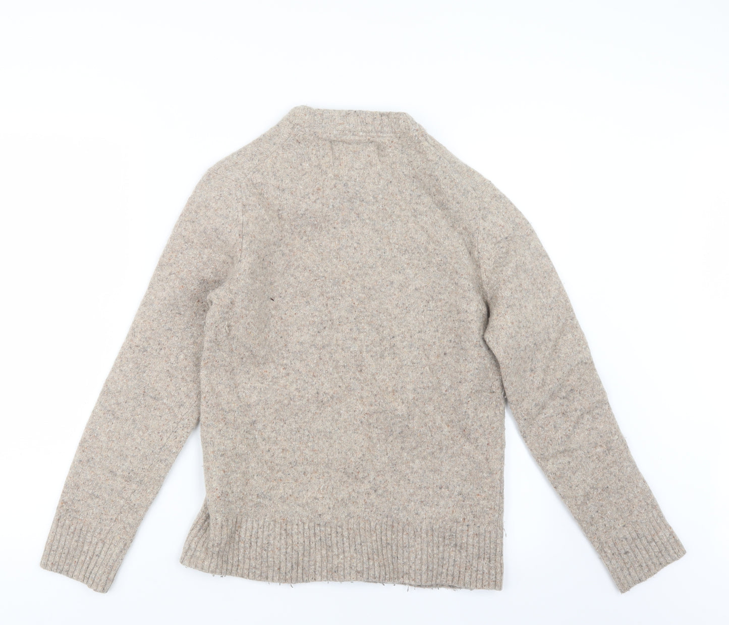 H&M Womens Beige  Knit Pullover Jumper Size L