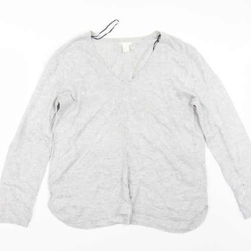 H&M Womens Grey   Pullover Jumper Size M