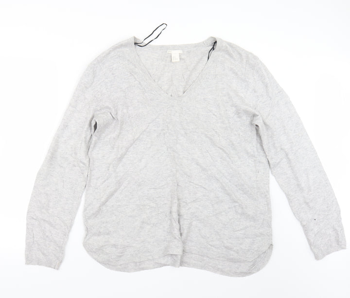 H&M Womens Grey Pullover Jumper Size M