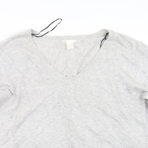 H&M Womens Grey   Pullover Jumper Size M