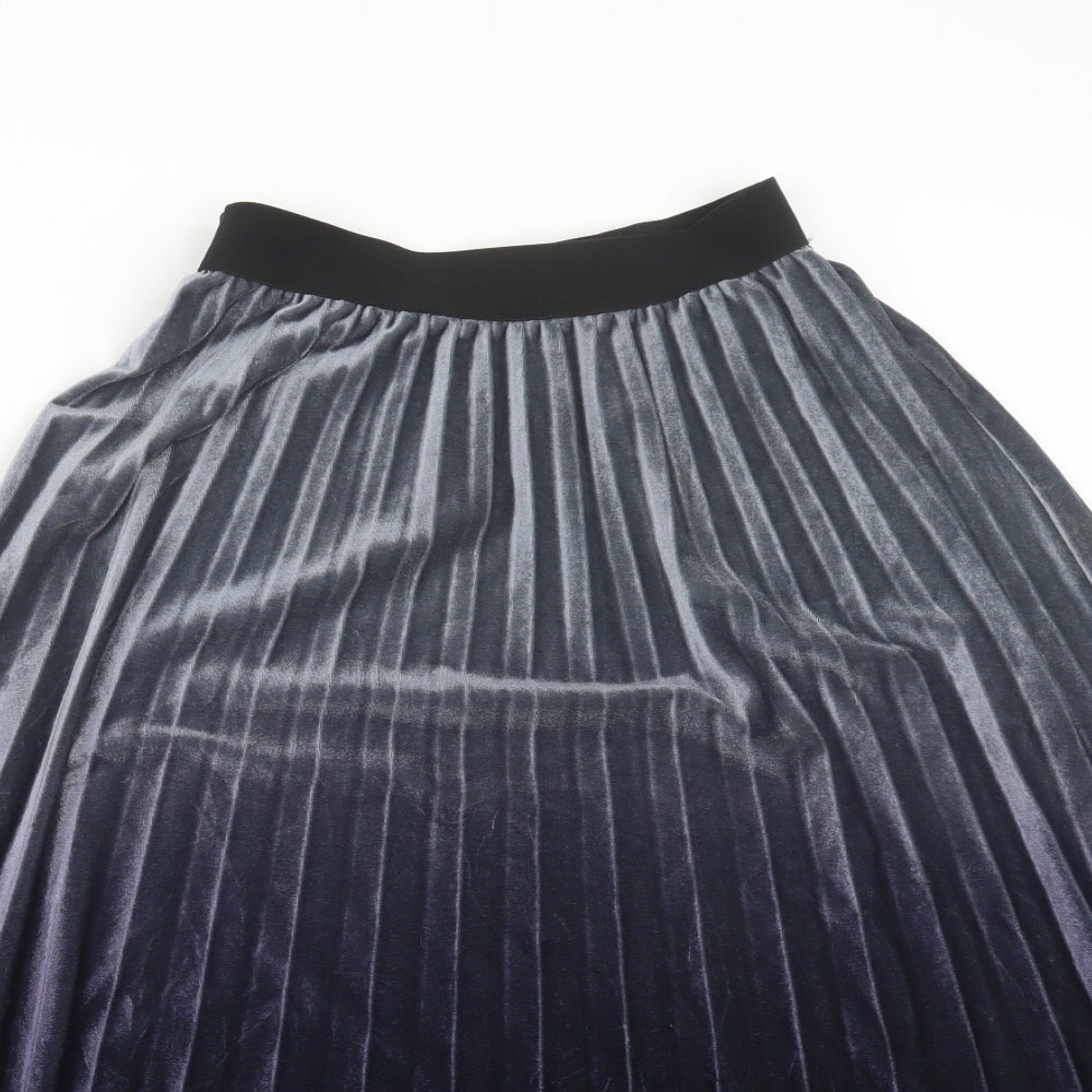Preworn Womens Blue   Pleated Skirt Size 23 in
