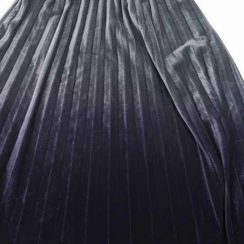 Preworn Womens Blue   Pleated Skirt Size 23 in