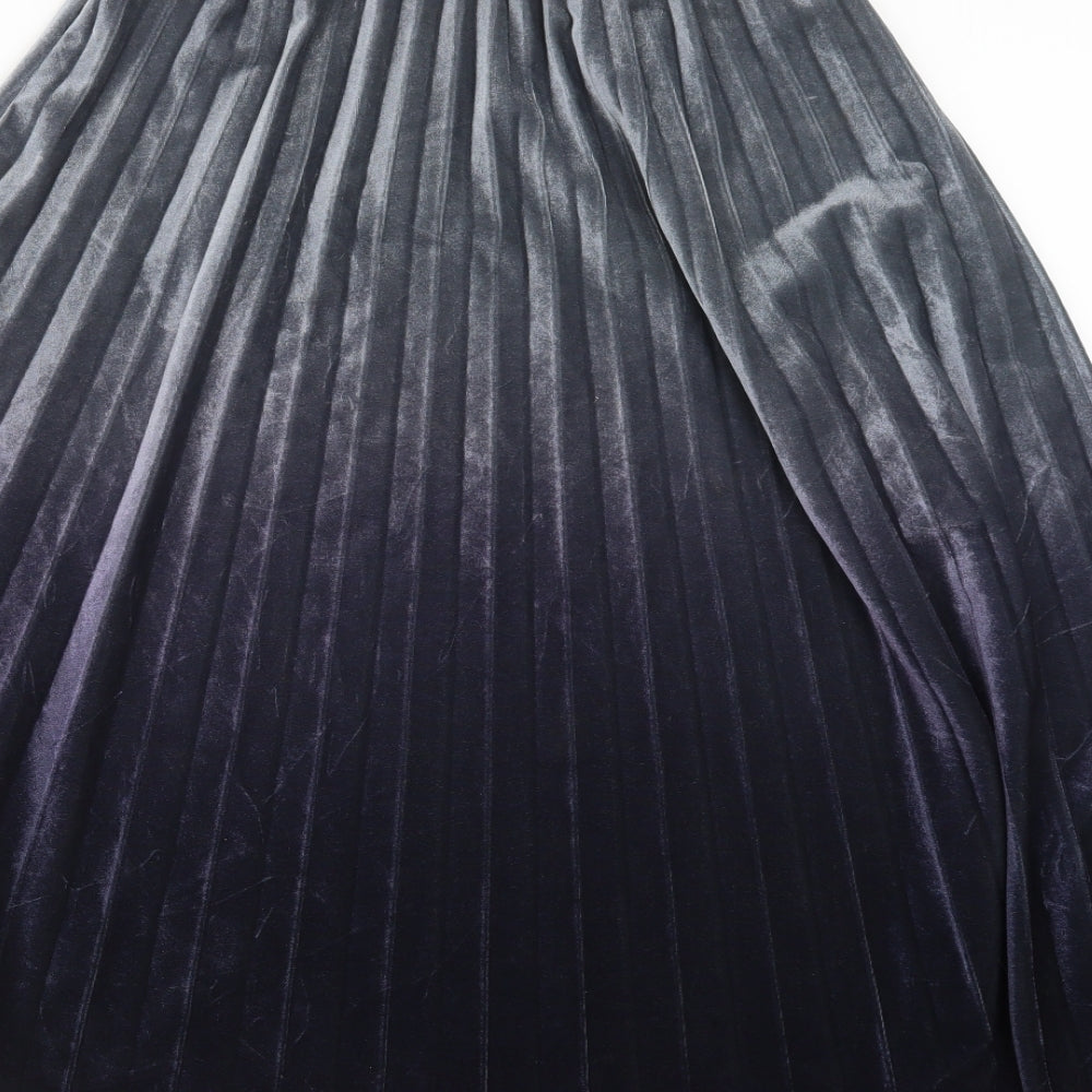 Preworn Womens Blue   Pleated Skirt Size 23 in