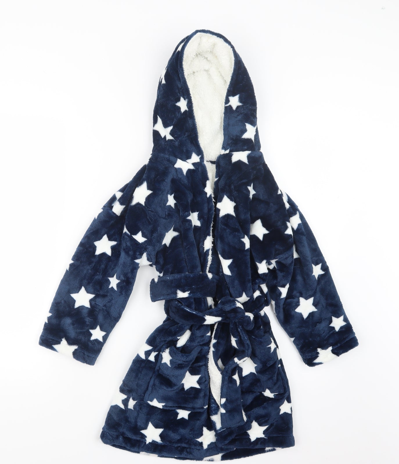 NEXT Boys Blue Geometric   Robe Size 5-6 Years  - Stars