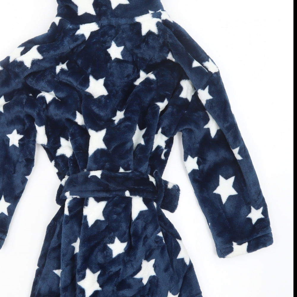 NEXT Boys Blue Geometric   Robe Size 5-6 Years  - Stars