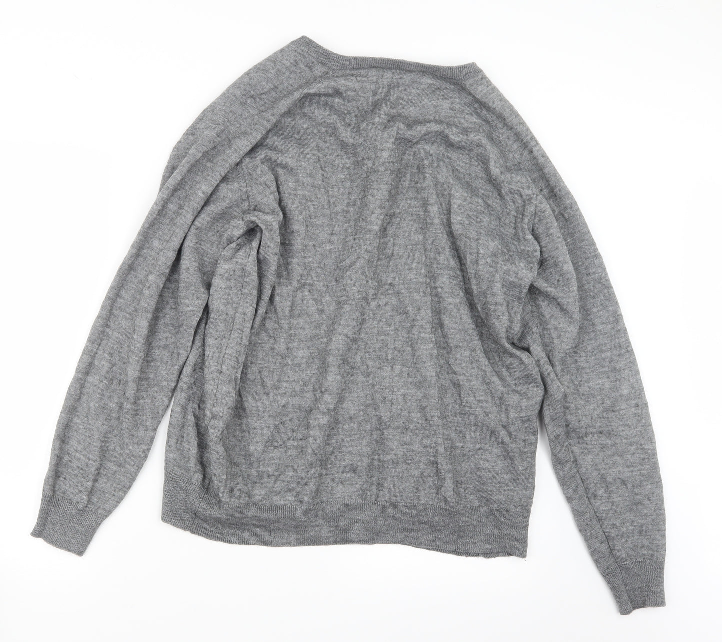 Bar Harbour Mens Grey  Knit Pullover Jumper Size XL
