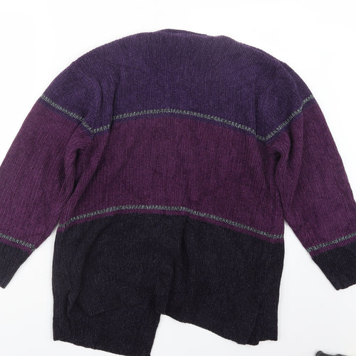 Debbie Morgan Womens Purple   Cardigan Jumper Size S