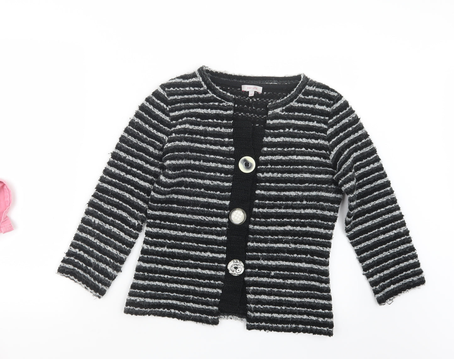 Per Una Womens Black  Knit Cardigan Jumper Size 10