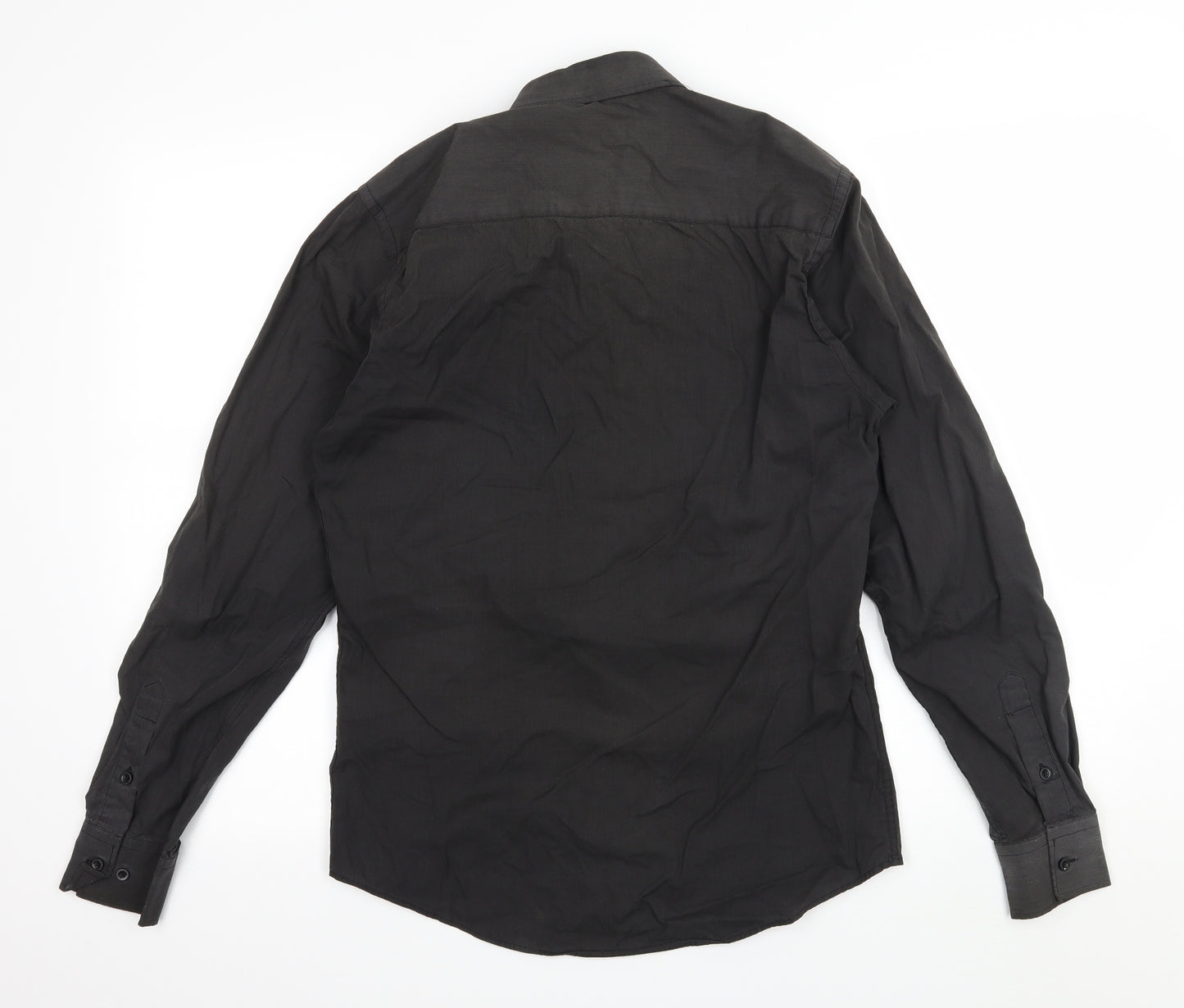 Urban Sprit Mens Black    Button-Up Size S