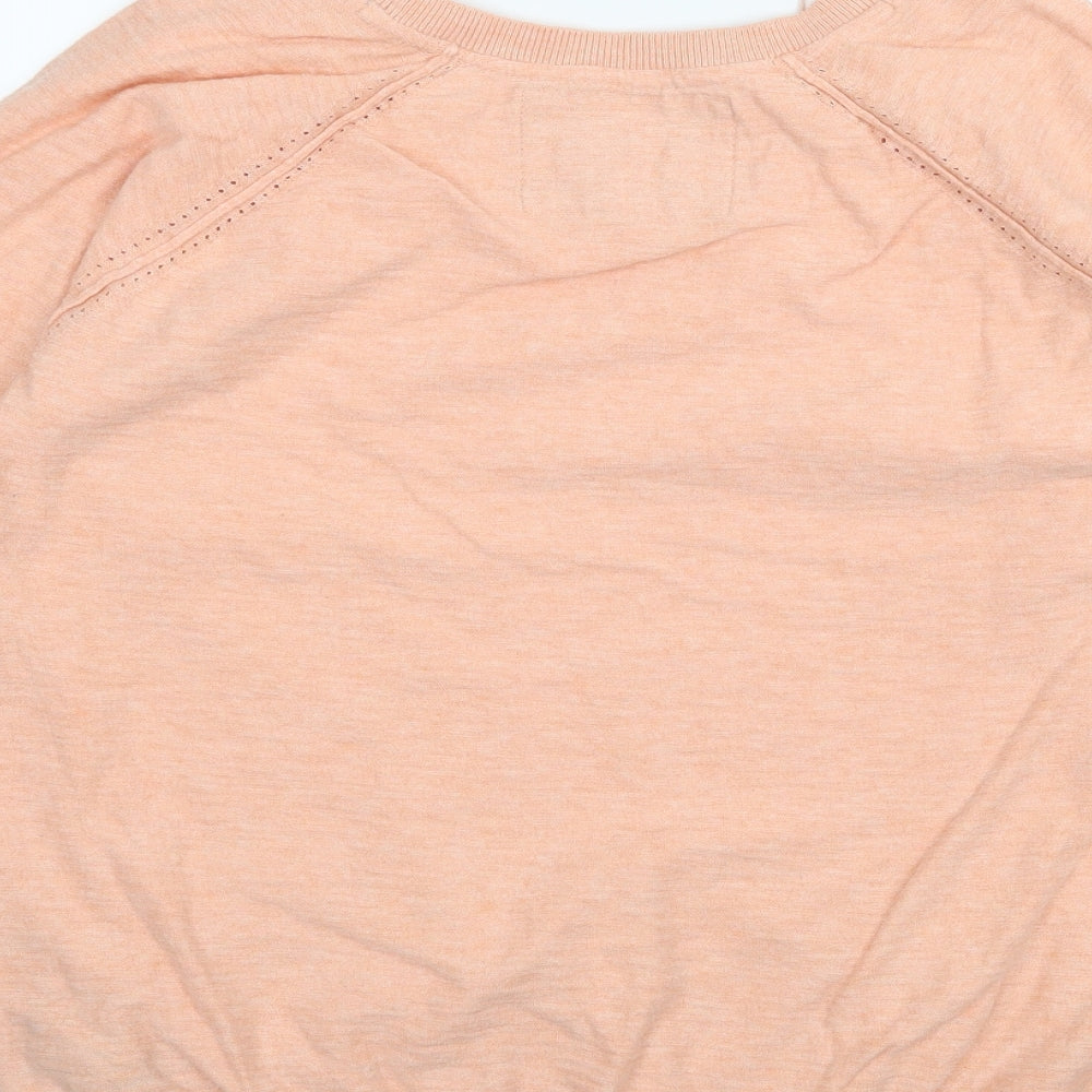 Marks and Spencer Womens Orange  Knit Pullover Jumper Size 14