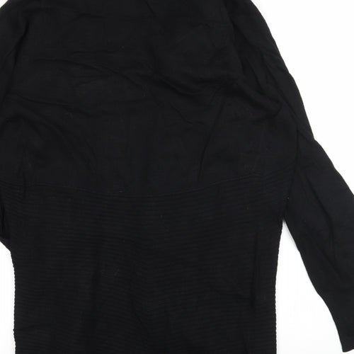 BHS Womens Black  Knit Cardigan Jumper Size 14