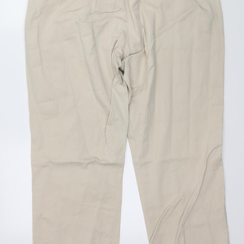 Preworn Womens Ivory   Chino Trousers Size 18 L30 in
