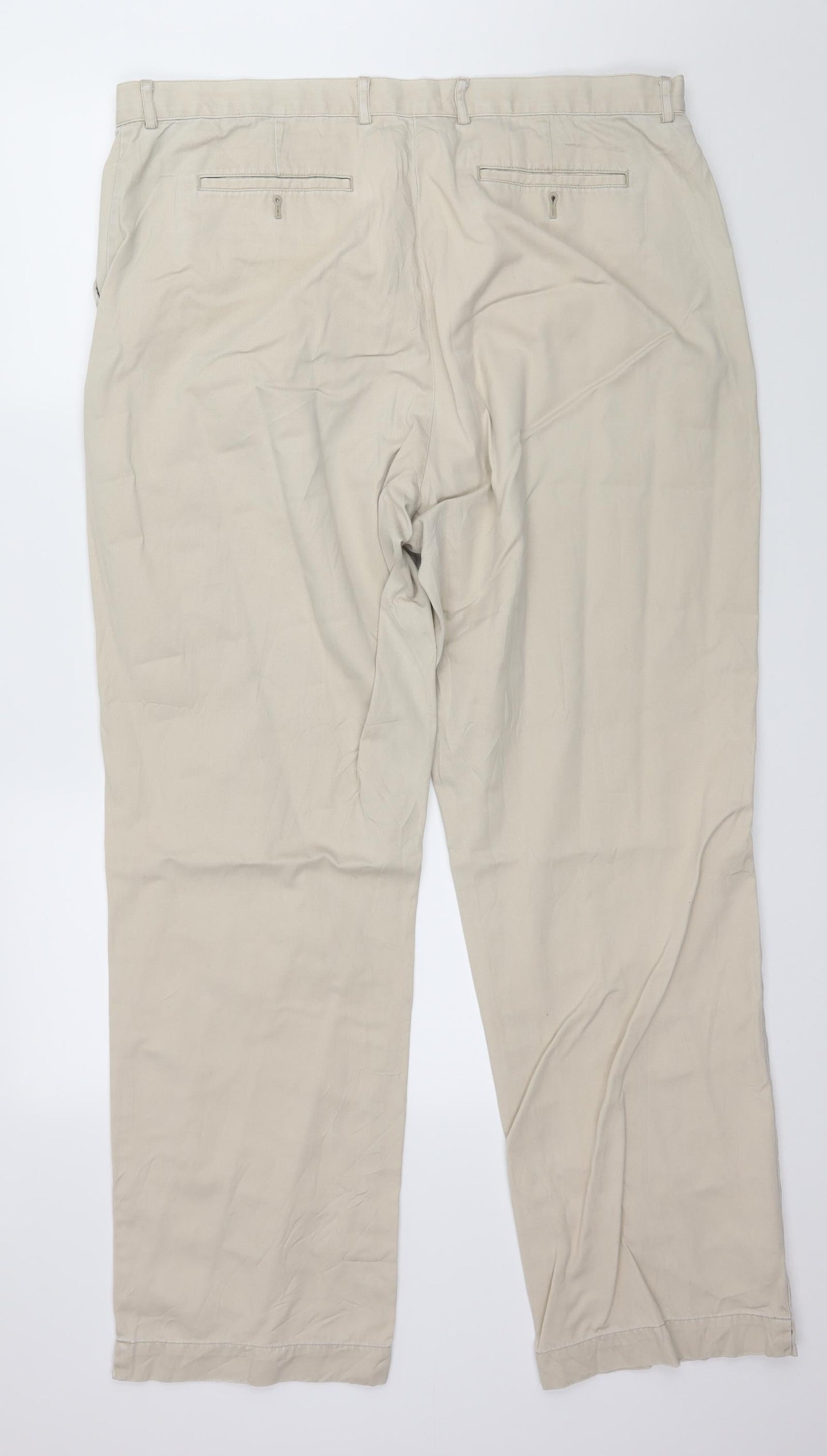 Preworn Womens Ivory   Chino Trousers Size 18 L30 in