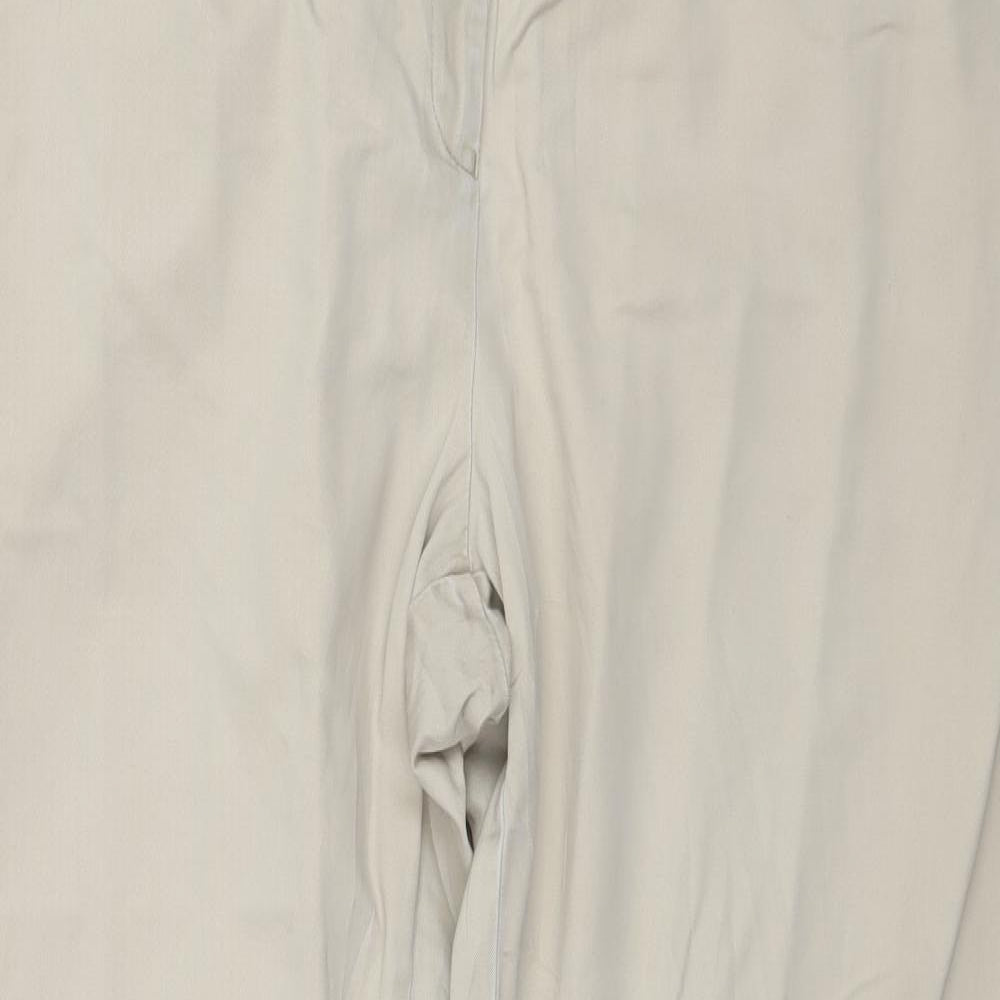 Preworn Womens Ivory   Chino Trousers Size 18 L30 in