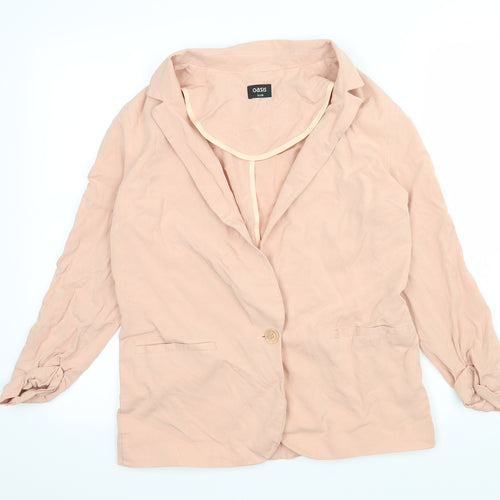 Oasis Womens Pink   Jacket Blazer Size 12