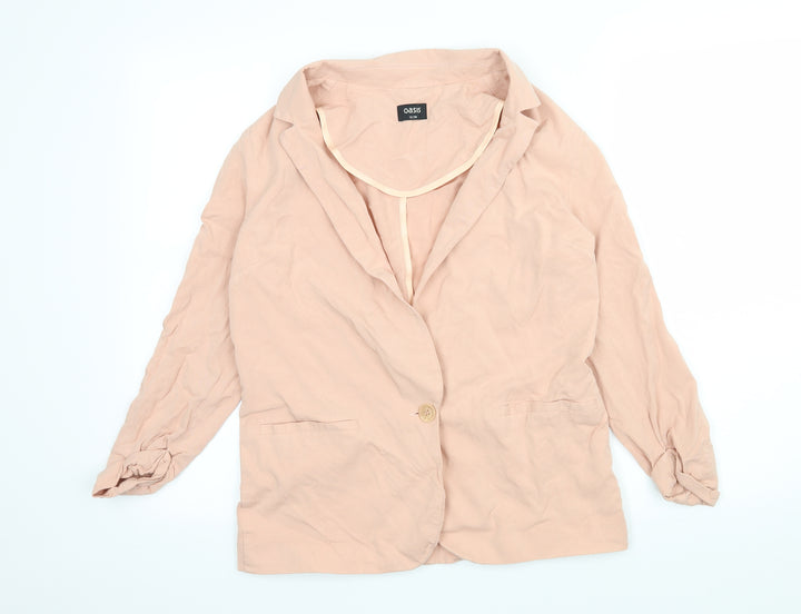 Oasis Womens Pink Jacket Blazer Size 12