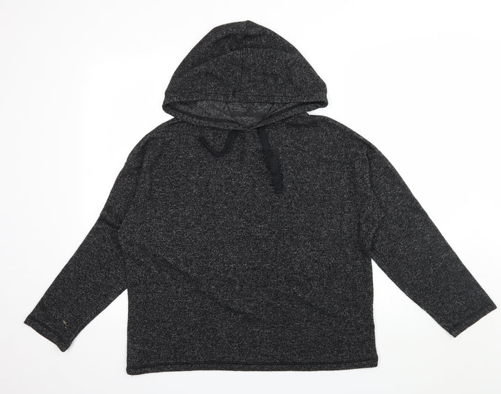 Peacocks Womens Grey Jersey Pullover Hoodie Size 10