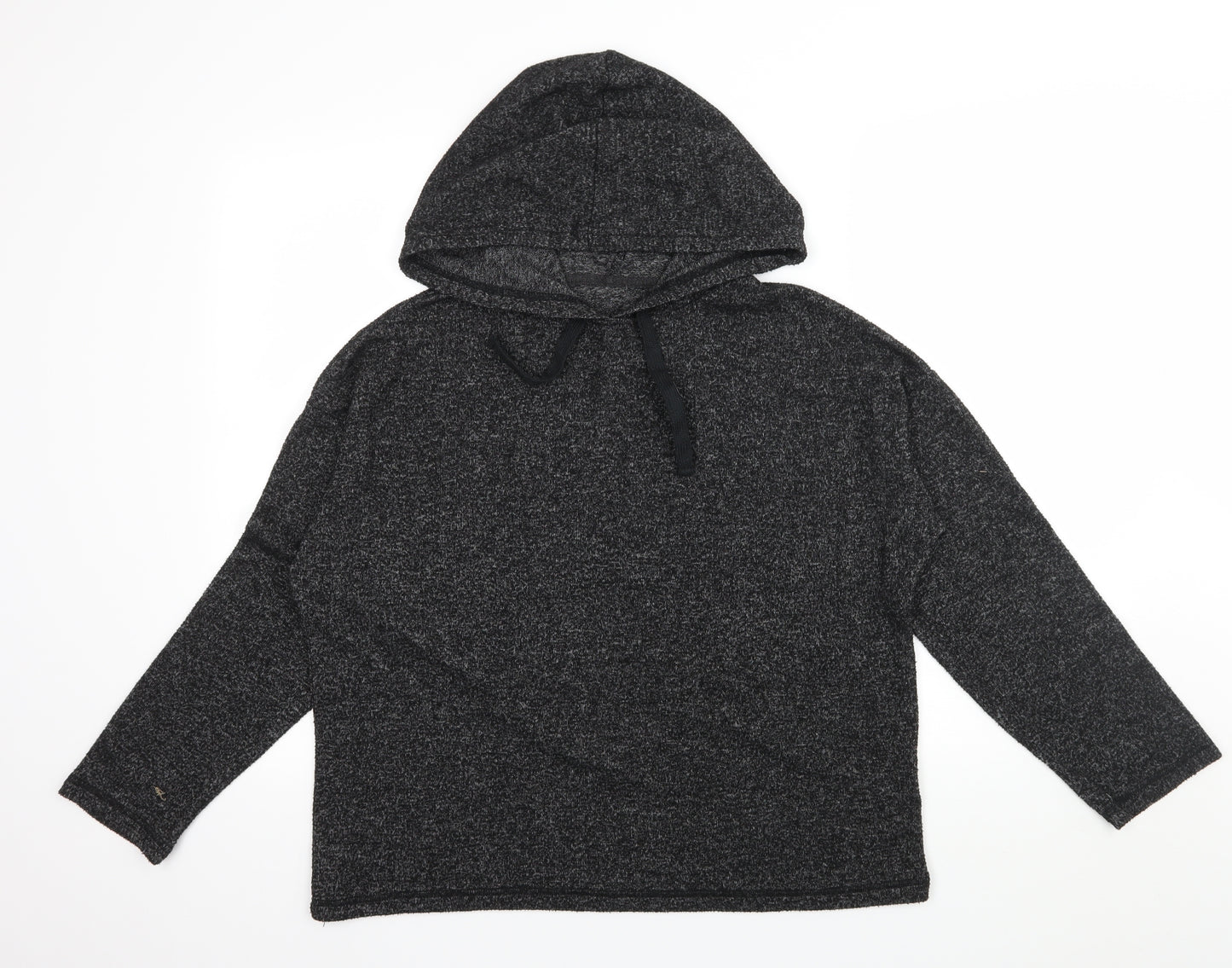 Peacocks Womens Grey  Jersey Pullover Hoodie Size 10