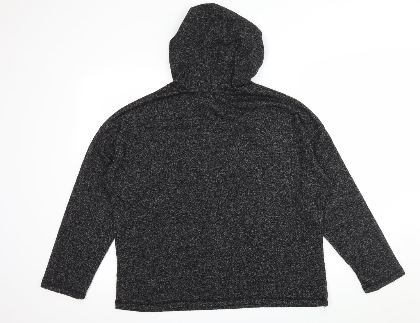 Peacocks Womens Grey  Jersey Pullover Hoodie Size 10