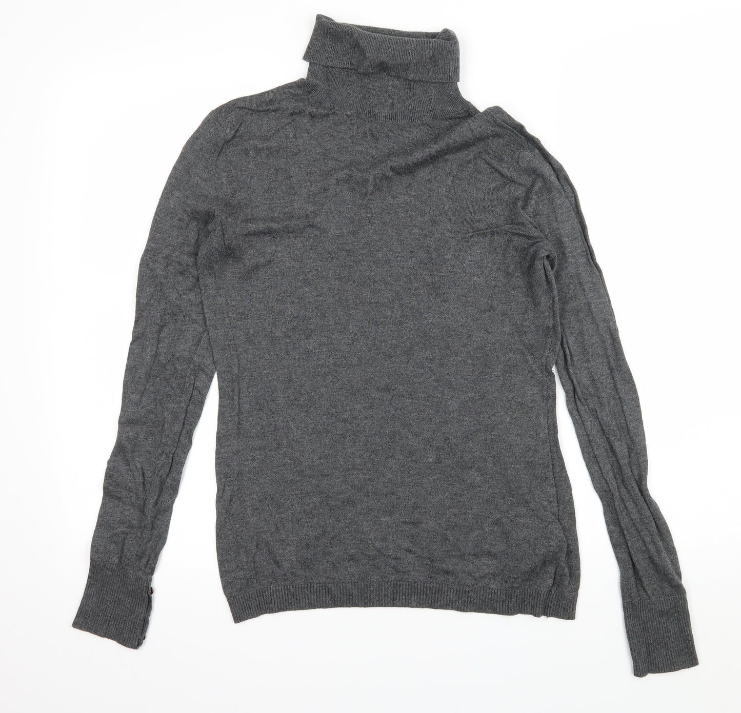 H&M Womens Grey  Knit Pullover Jumper Size M