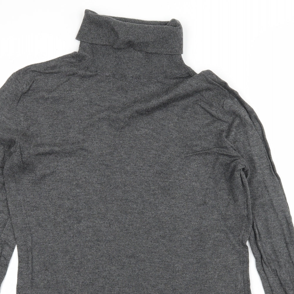 H&M Womens Grey  Knit Pullover Jumper Size M