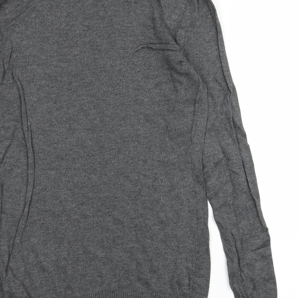 H&M Womens Grey  Knit Pullover Jumper Size M