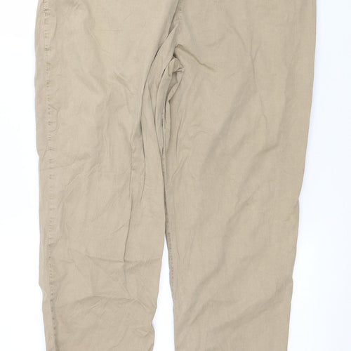 Marks and Spencer Womens Brown   Trousers  Size 14 L28 in
