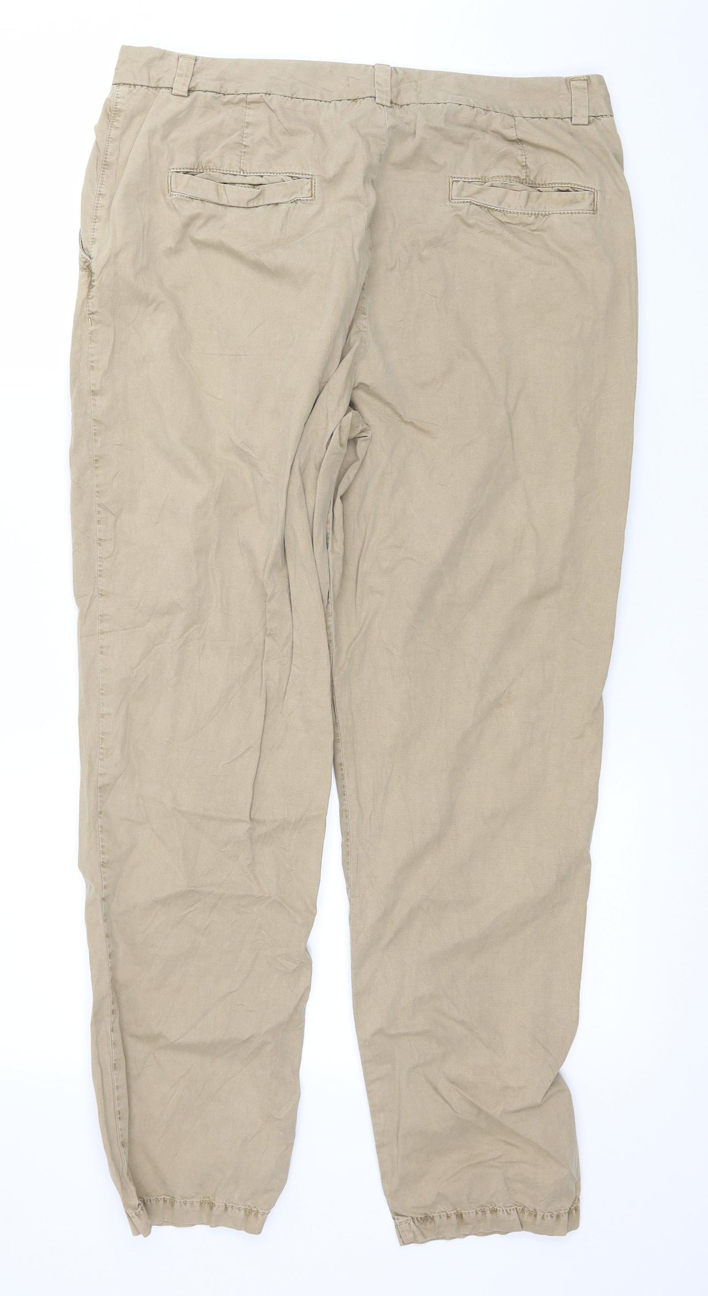 Marks and Spencer Womens Brown   Trousers  Size 14 L28 in