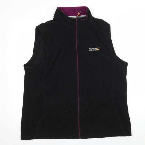 Regatta Womens Black  Fleece Gilet Jacket Size 20