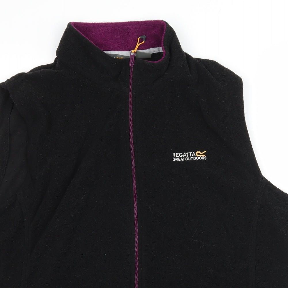 Regatta Womens Black  Fleece Gilet Jacket Size 20